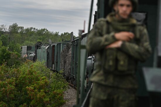 Russia Ukraine Military Operation Armoured Train