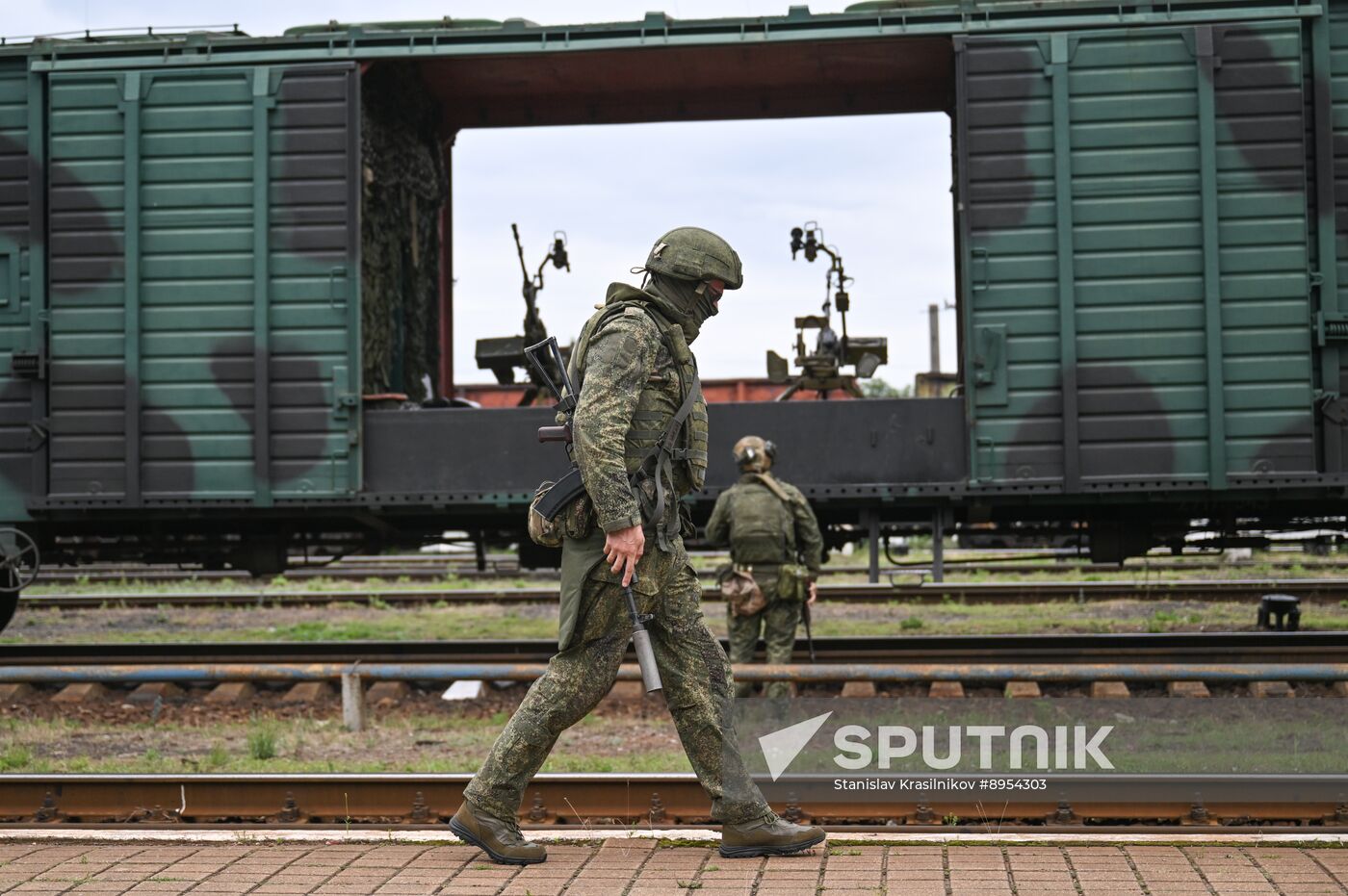 Russia Ukraine Military Operation Armoured Train