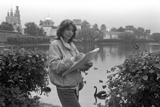 Architect in front of Novodevichy Convent