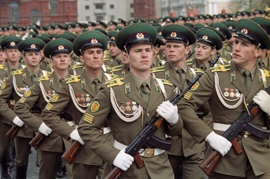 Victory Day Parade on Moscow's Red Square on May 9, 1985
