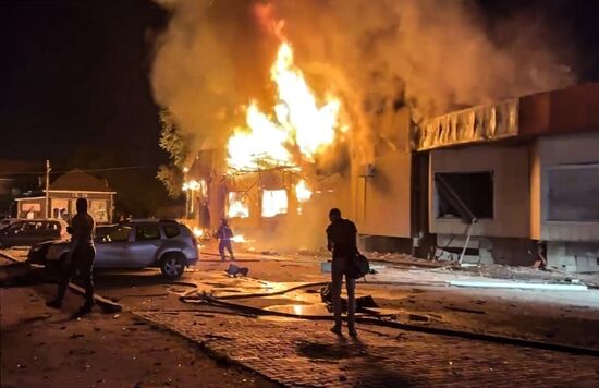 Russia Ukraine Military Operation Shelling