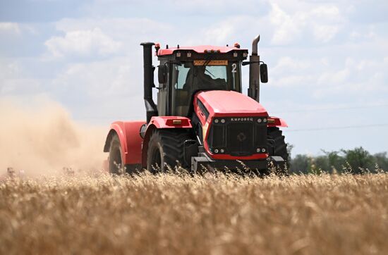 Russia Agriculture Wheat Harvesting