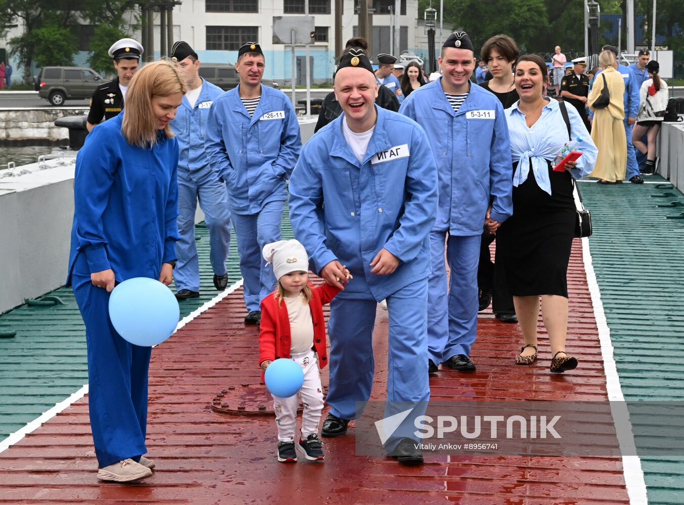 Russia Navy Submarine Returning