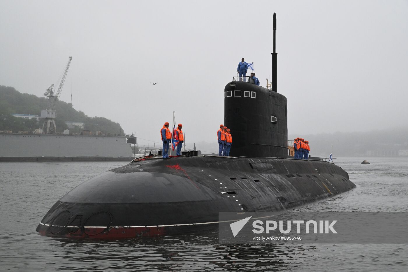 Russia Navy Submarine Returning