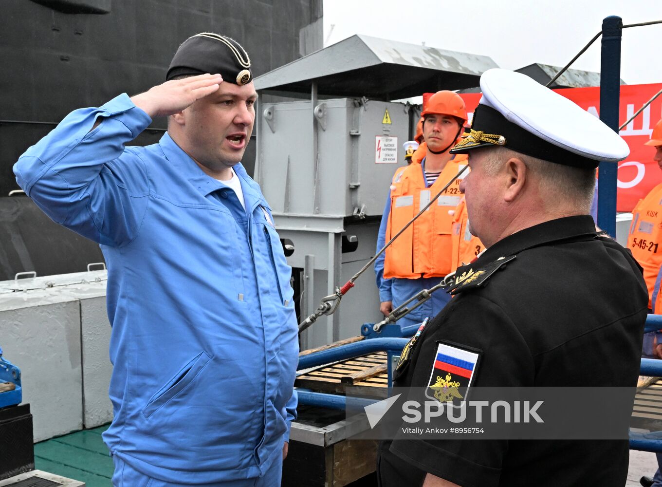 Russia Navy Submarine Returning