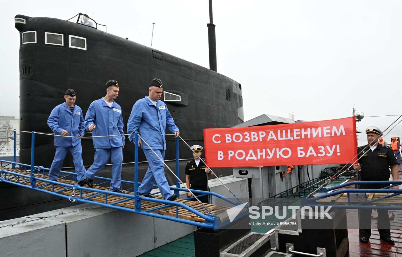 Russia Navy Submarine Returning