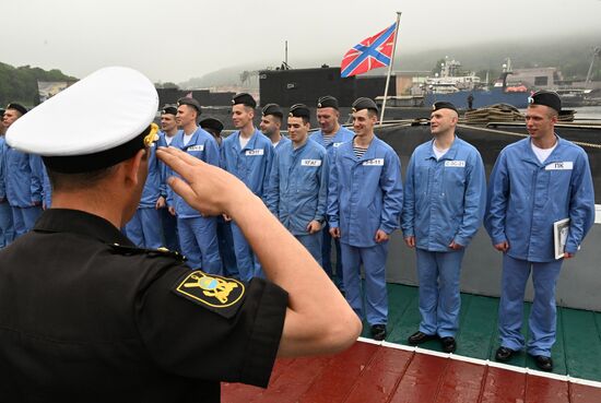 Russia Navy Submarine Returning