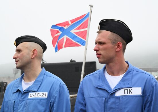 Russia Navy Submarine Returning