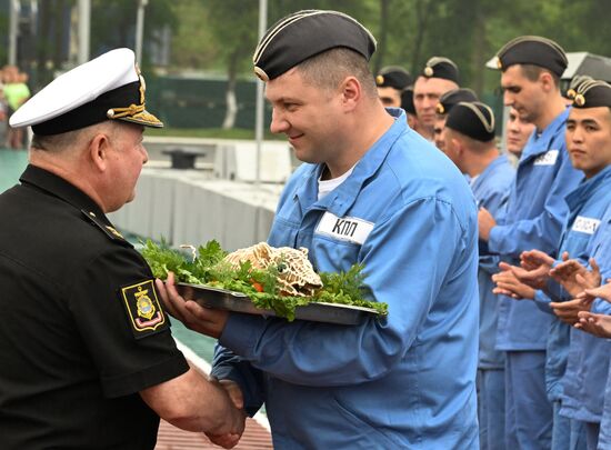 Russia Navy Submarine Returning