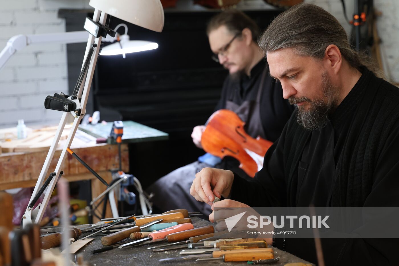 Russia LPR Monastery Violin Workshop