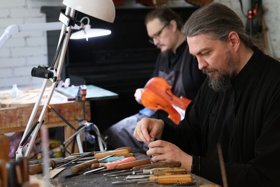 Russia LPR Monastery Violin Workshop