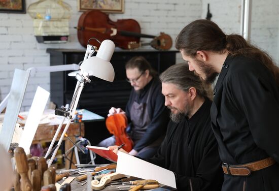 Russia LPR Monastery Violin Workshop