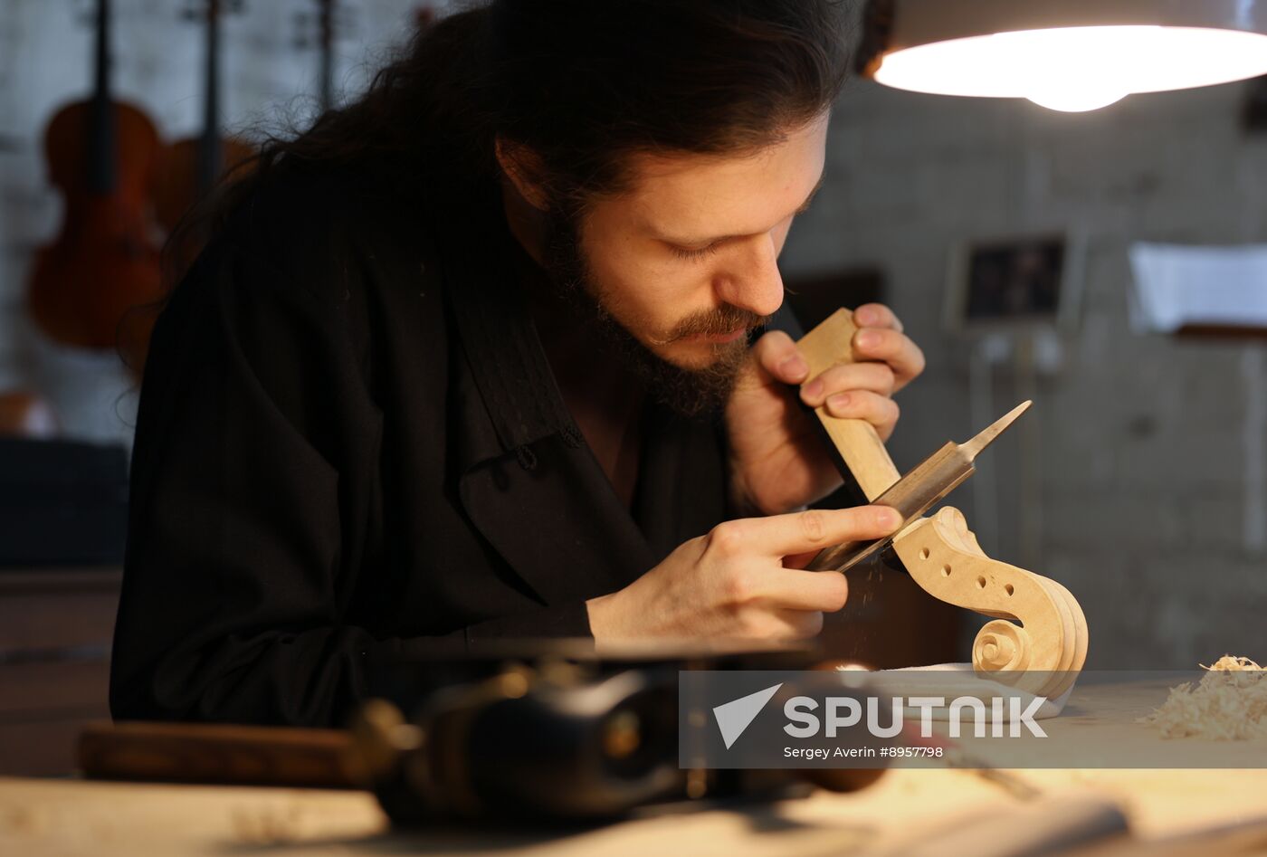 Russia LPR Monastery Violin Workshop