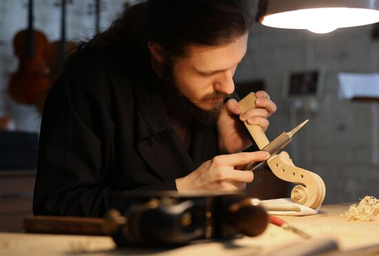Russia LPR Monastery Violin Workshop