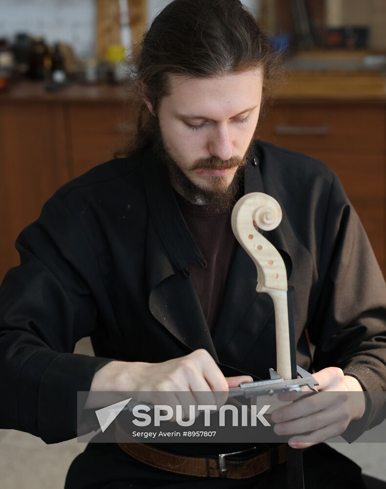 Russia LPR Monastery Violin Workshop