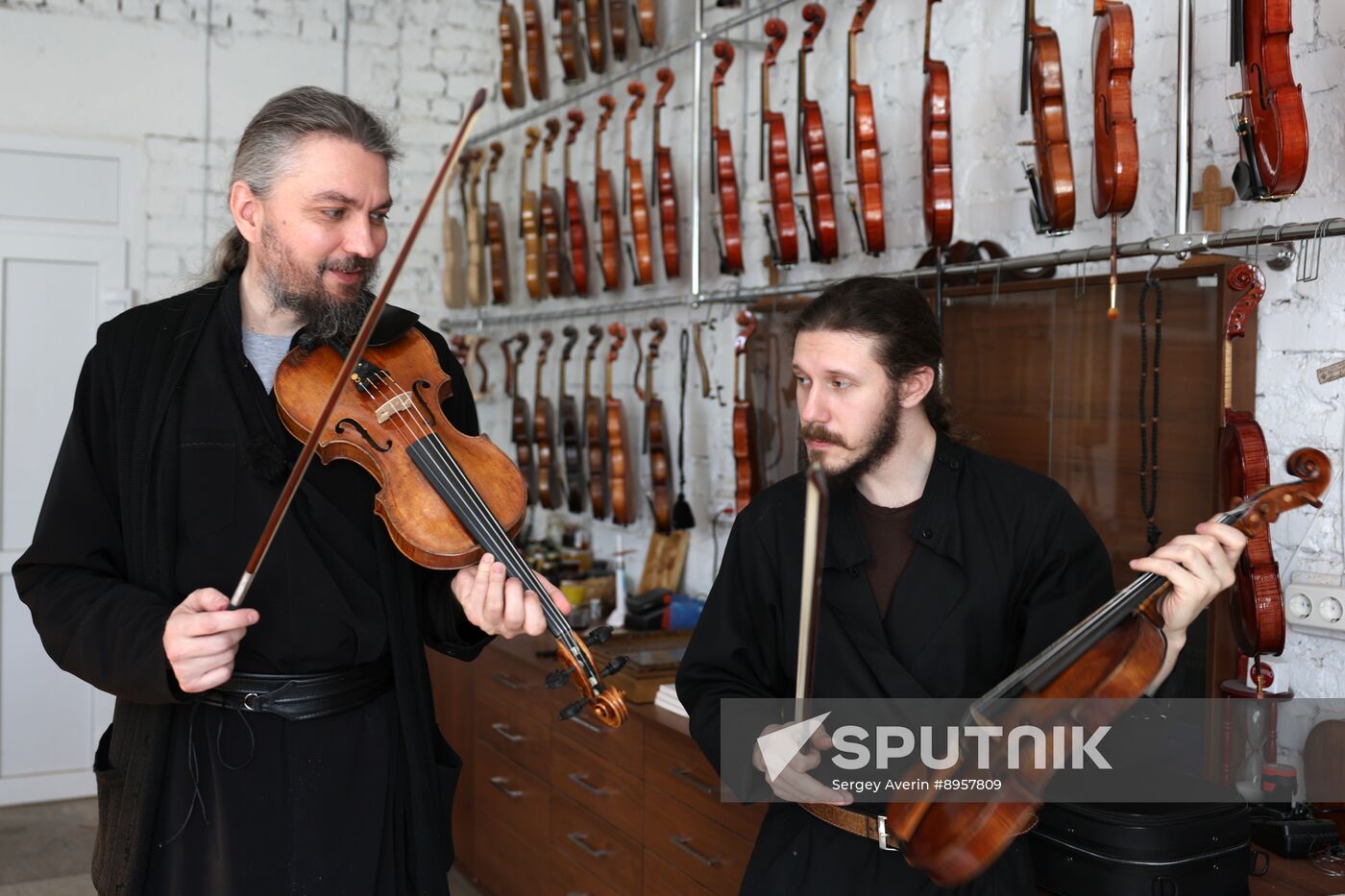 Russia LPR Monastery Violin Workshop