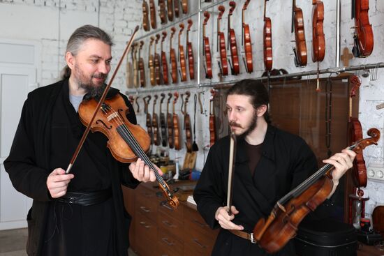 Russia LPR Monastery Violin Workshop