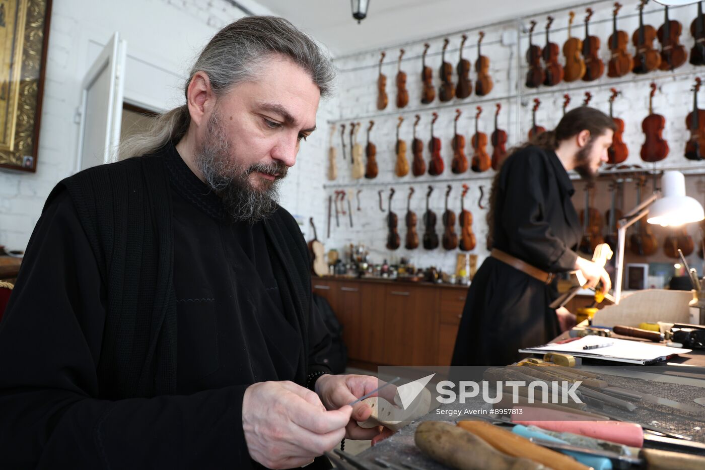 Russia LPR Monastery Violin Workshop