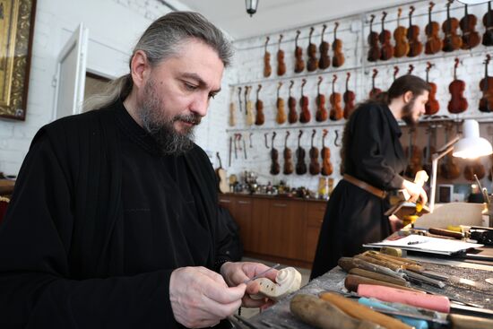 Russia LPR Monastery Violin Workshop