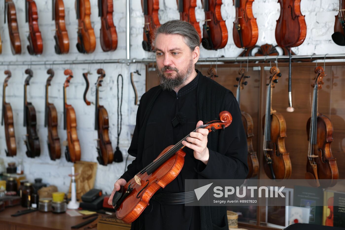 Russia LPR Monastery Violin Workshop