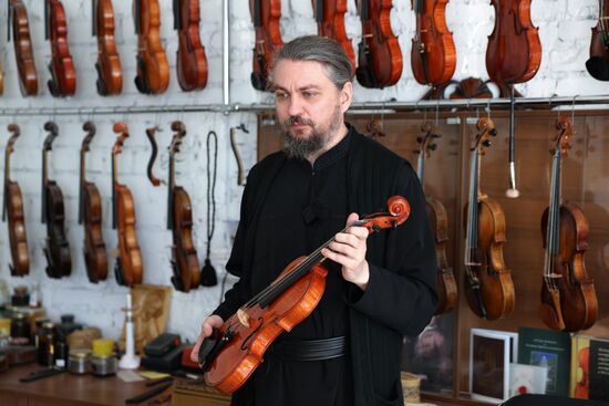 Russia LPR Monastery Violin Workshop