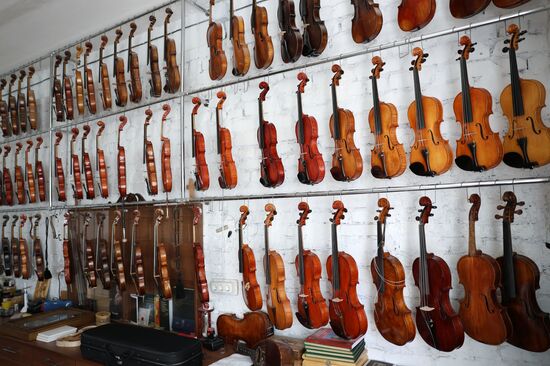Russia LPR Monastery Violin Workshop