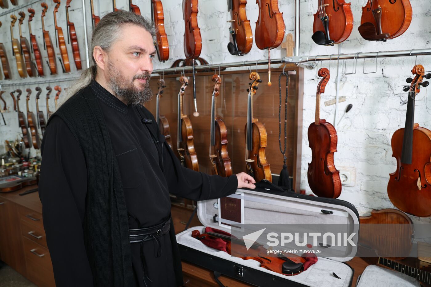 Russia LPR Monastery Violin Workshop