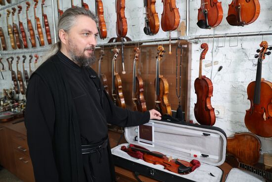 Russia LPR Monastery Violin Workshop