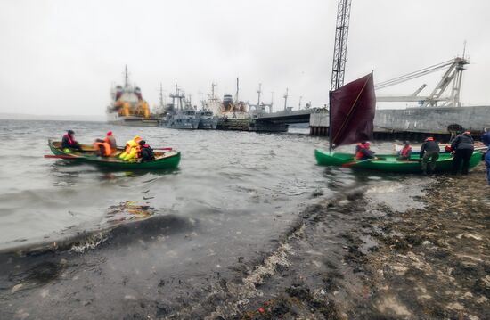 Russia Traditional Sailing Boat Race