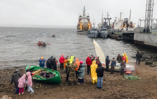 Russia Traditional Sailing Boat Race