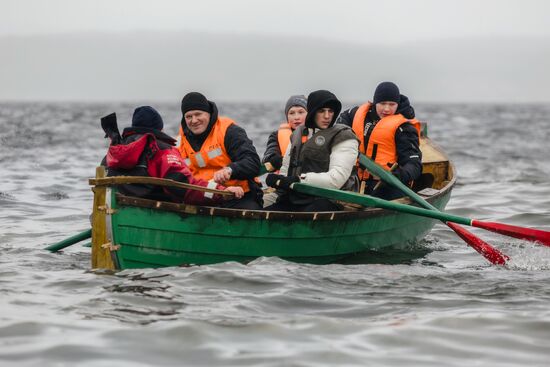Russia Traditional Sailing Boat Race