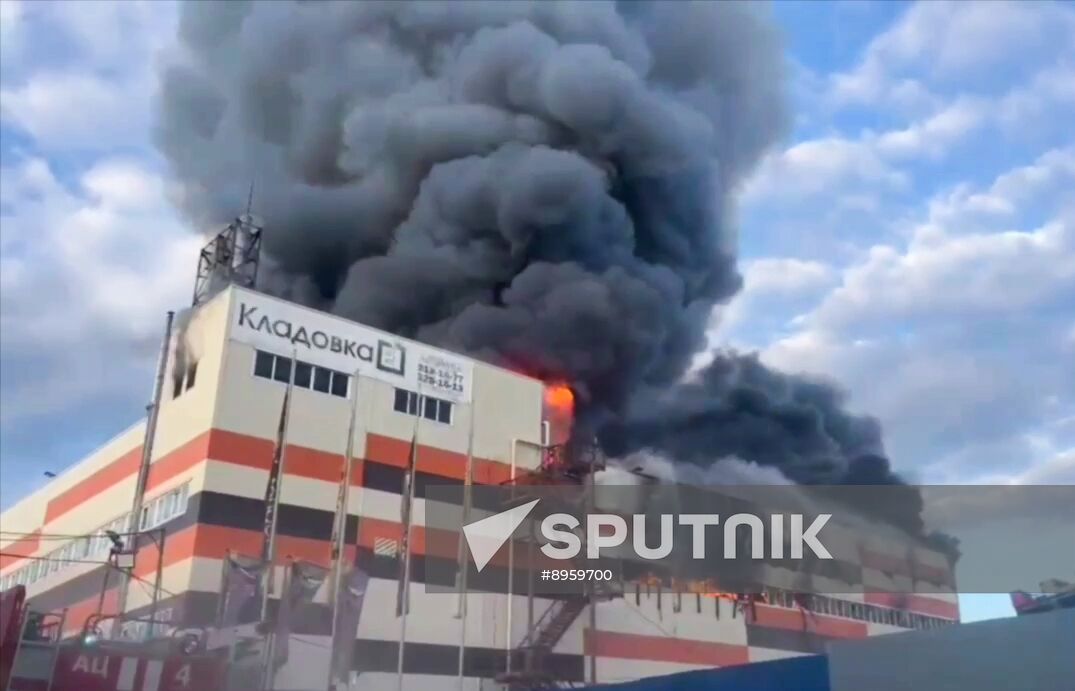 Russia Warehouse Fire
