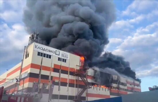 Russia Warehouse Fire