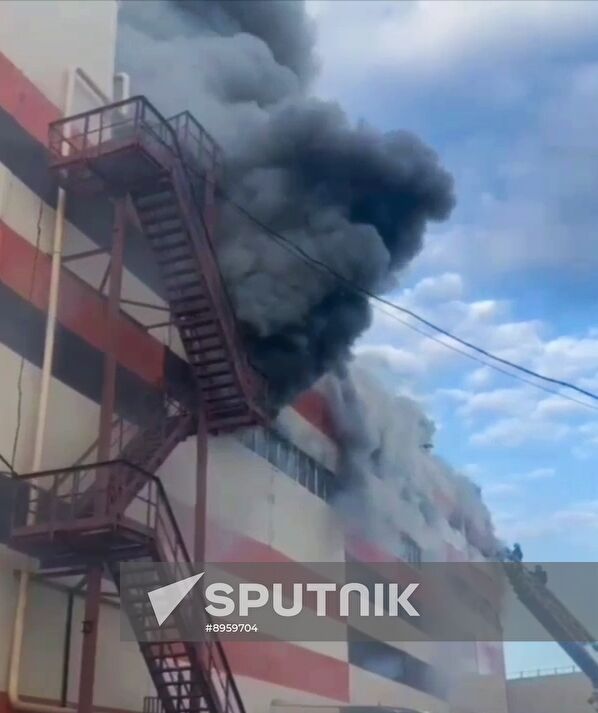 Russia Warehouse Fire