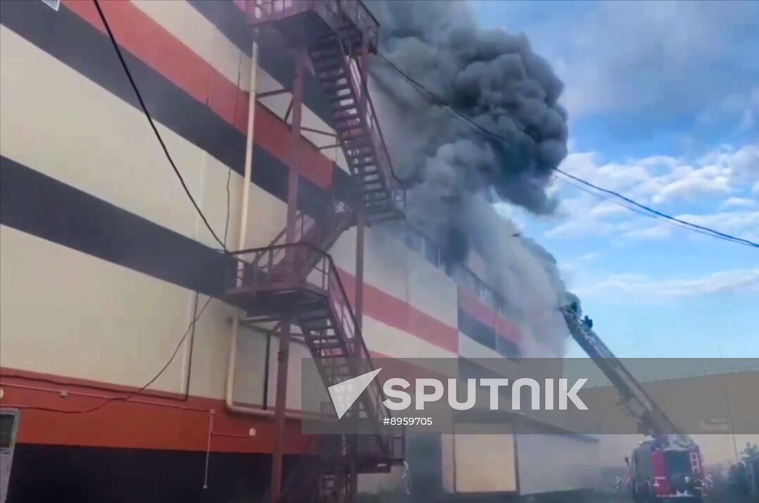 Russia Warehouse Fire