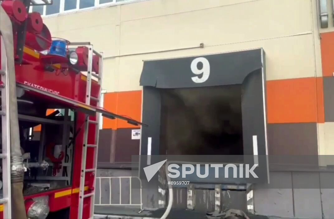 Russia Warehouse Fire