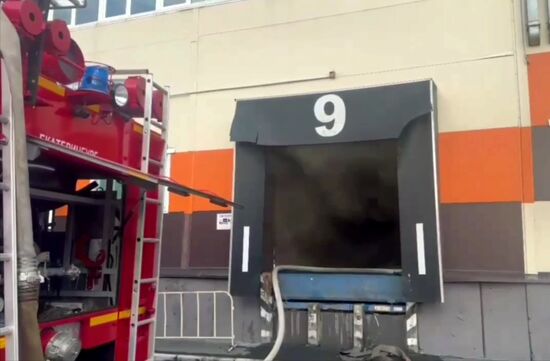 Russia Warehouse Fire