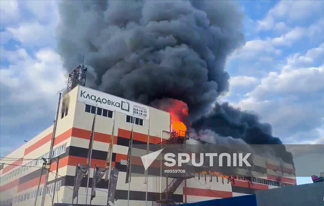 Russia Warehouse Fire