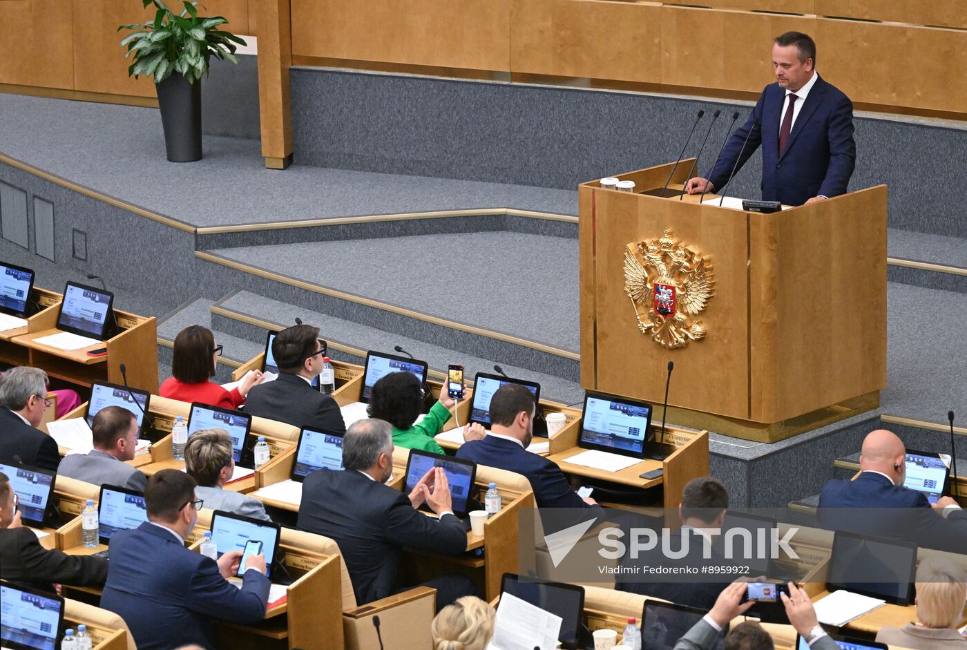 Russia Parliament Acting Transport Minister