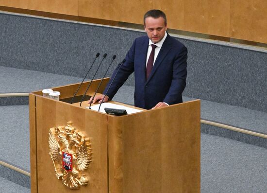 Russia Parliament Acting Transport Minister