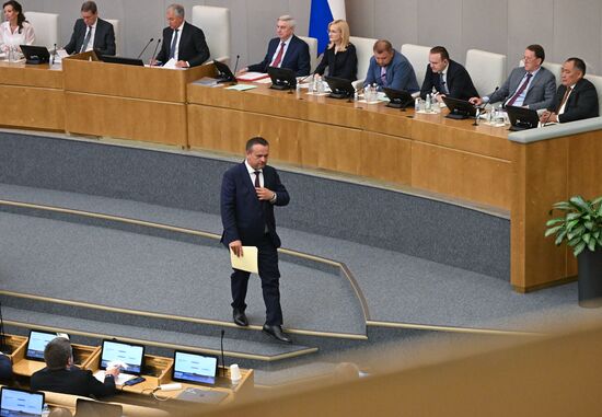 Russia Parliament Acting Transport Minister