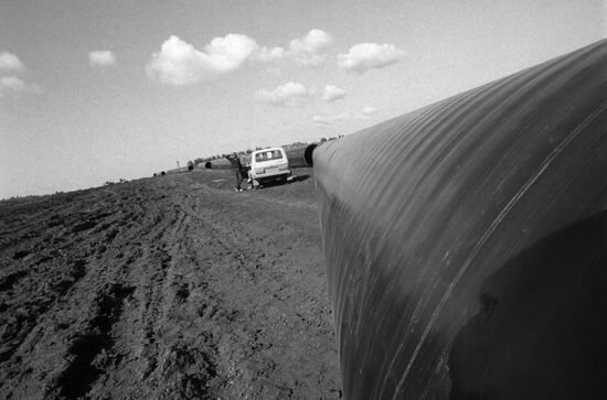 Progress gas pipeline construction