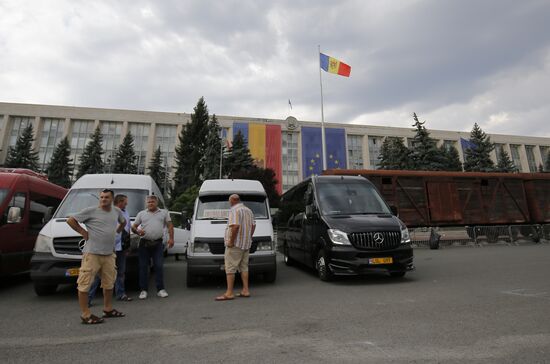 Moldova Transport Operators Protest