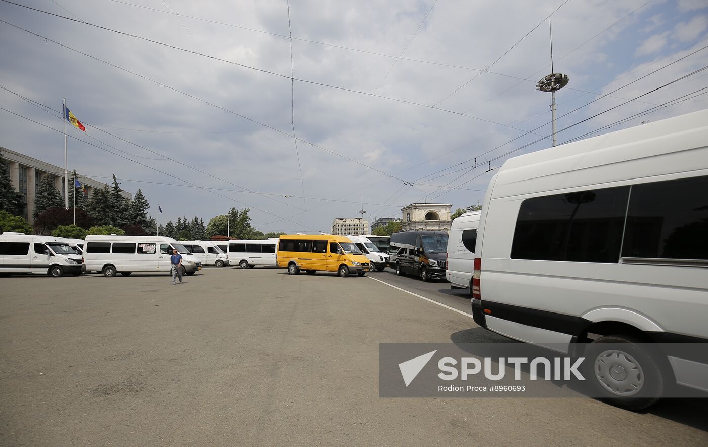 Moldova Transport Operators Protest