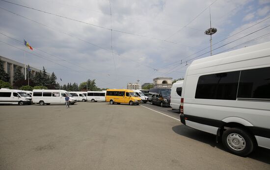 Moldova Transport Operators Protest