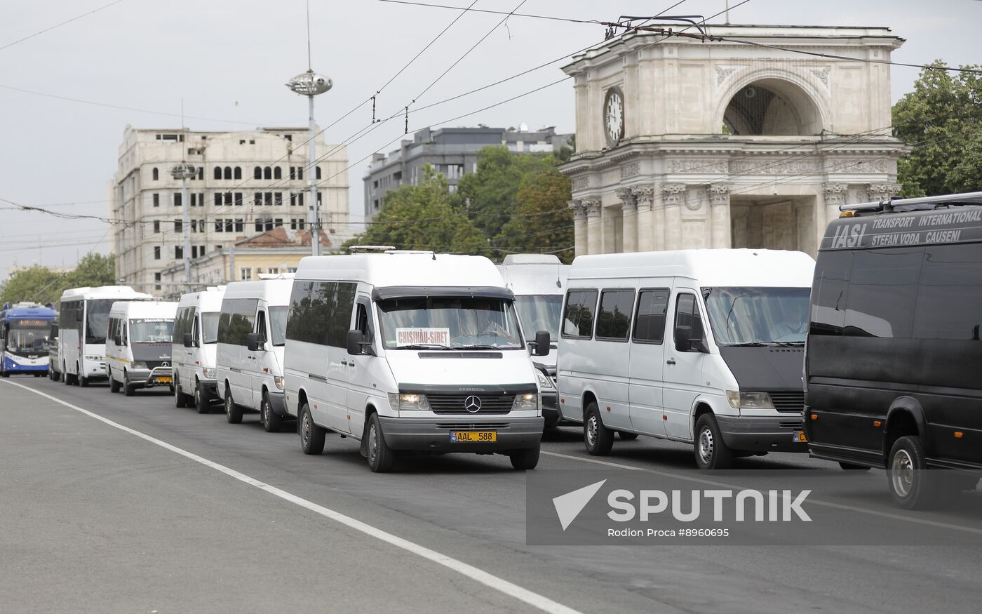 Moldova Transport Operators Protest