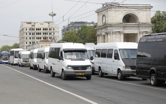 Moldova Transport Operators Protest