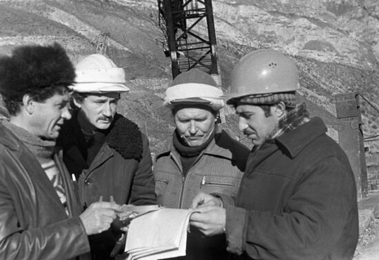 Miatlinskaya Hydropower Plant under construction in Dagestan