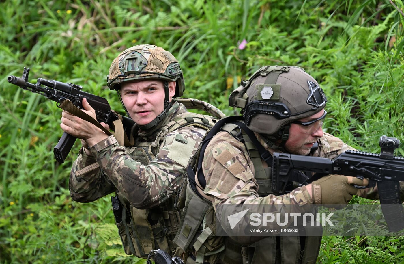 Russia Navy Marines Drills