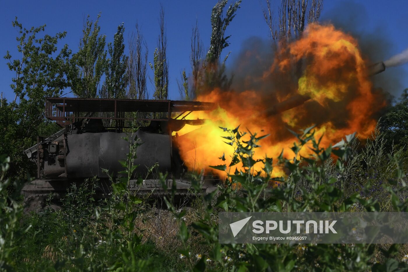 Russia Ukraine Military Operation Artillery Unit